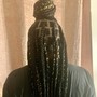 Large Knotless Box Braids