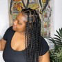 Knotless braids touch up to 2-3 rows