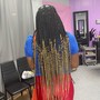 Large Knotless Braids Midback Length