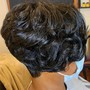 Flat Iron/Curl Relaxed Hair (Shoulder Length)