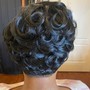 Flat Iron/Curl Relaxed Hair (Shoulder Length)