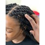 Women's natural twists/plaits