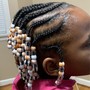 (5-11) Kid's Braids w/ Hair $25 deposit due at booking !