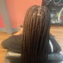 Small Straight back Braids