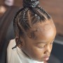 Man Bun Braids / Natural style (Men/little boys)