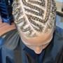 Invisible braids / tree braids (human hair )