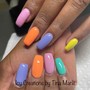 Color Acrylic Nails