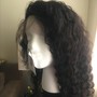 Wig style crimps or curls