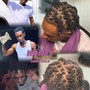 Mens Exotic Updo Loc Style