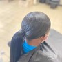 Quickweave ponytail (natural hair )