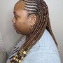 Weave in back /braids in the front or ponytail