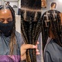 Touch up on single braids