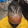 Loc retwist (persons with under cut)