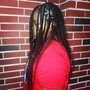 Goddess knotless braids  Medium size mid back