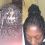 Partial Sew at the back and top formed into a Ponytail