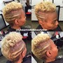 Bleach / Lighten short hair