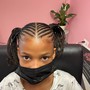 Kid's natural hair Braids and beads (ages 5-12)