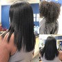 Silk press-Hair straightening