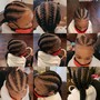 Silk Ponytail with Human Hair(Updo) with Cornrows- PLEASE BRING HUMAN HAIR