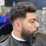 Adult regular haircut and beard