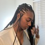 Small Straight back Cornrows