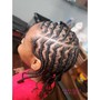 Tribal Braids: Braids and Half head Plaits