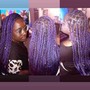 Small  back length knotless Braids