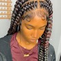 Small waist  box braids