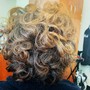 Curly cut and wet curls style