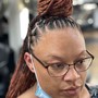 Retwist / Palm roll - Above shoulders