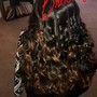 Lace Closure Sew In + Custom Install+ Style with curls