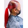 Slick  swoop ponytail with shampoo