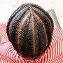 Boy Cornrows with shampoo