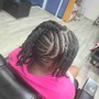 Kids braids without weave