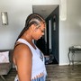 Medium Knotless Braids