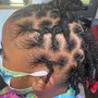 Kids Loc Re-twist and style (age 10 and under)