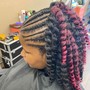 Add Extension hair to Braids