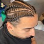 KID CORNROWS W/ HAIR ADDED