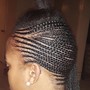 Simple Cornrow Braided Up-Do