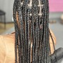 Medium Knotless Braids Butt Length