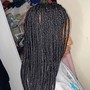 Smedium knotless braids