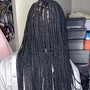 Smedium knotless braids