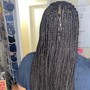 Smedium knotless braids