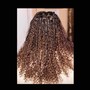 bohemian knotless braids/Goddess braids (waist ) medium