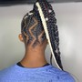 Feed In Braids with Weave