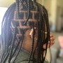 Midback Knotless Braids