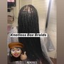 Small Bohemian Knotless Box Braids -mid back