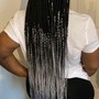 Medium Knotless Plaits Mid-Back