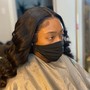 360 Frontal Wig messy Bun (drop off hair before appointment)