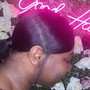 Low Sleek Ponytail with Swoop